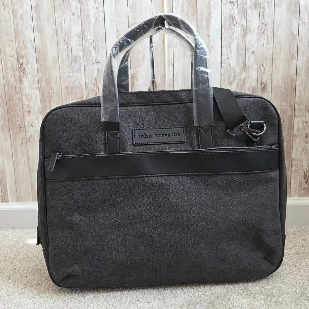 Men's John Varvatos Gray Briefcase One Size